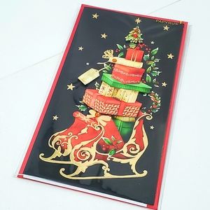 Black Christmas card detailed pop up